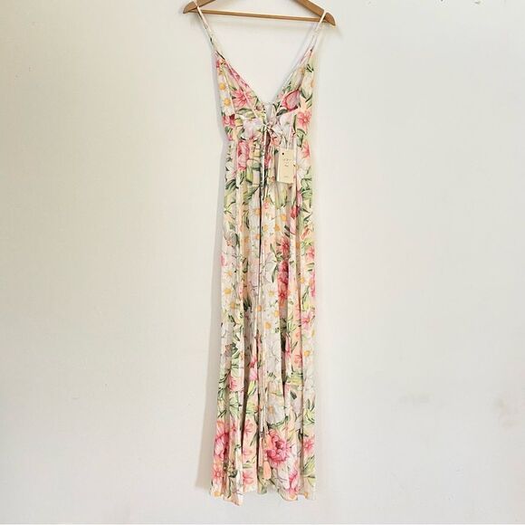 NWT Maaji Summer Long Deep V Dress Size 6-8 - Picture 5 of 8